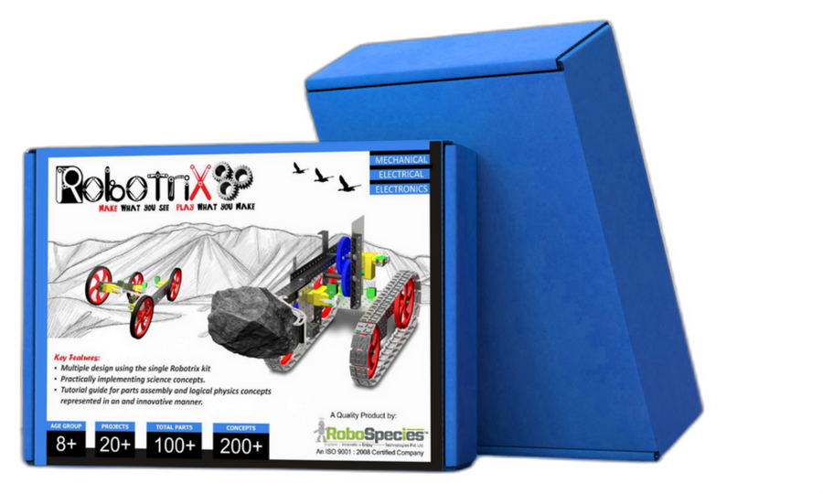 RobotriX Discovery Kit — mechanical construction kit with 100+ parts
